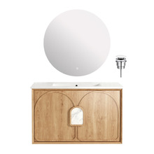 Laguna 900mm Wall Hung Vanity Package with LED Mirror